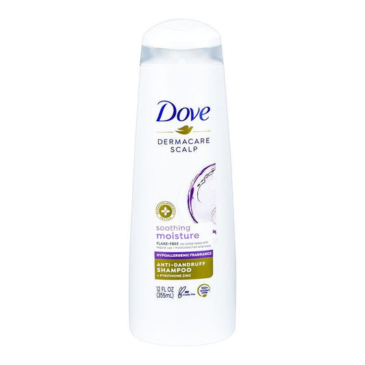 Dove Dermacare Scalp Soothing Moisture Anti-Dandruff Shampoo, 355ml - Front View