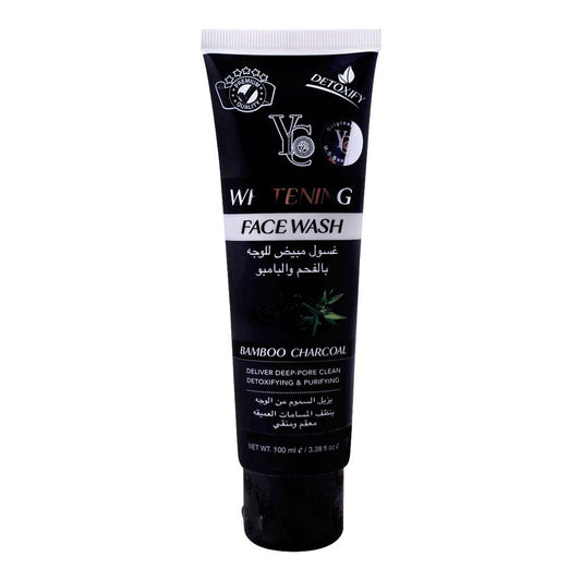 YC Whitening Bamboo Charcoal Face Wash, 100ml - Front View
