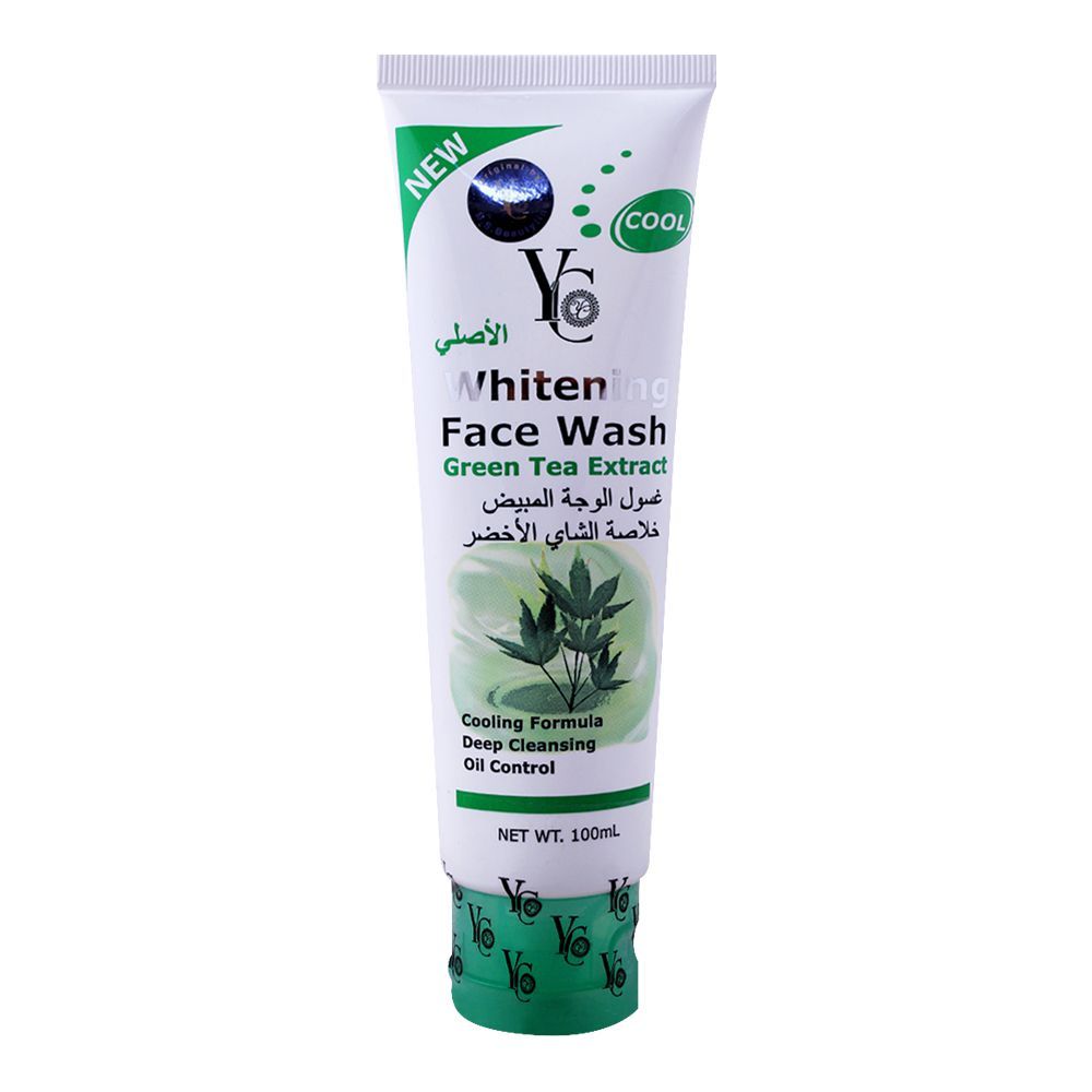 YC Whitening Face Wash, With Green Tea Extract, 100ml - Front View