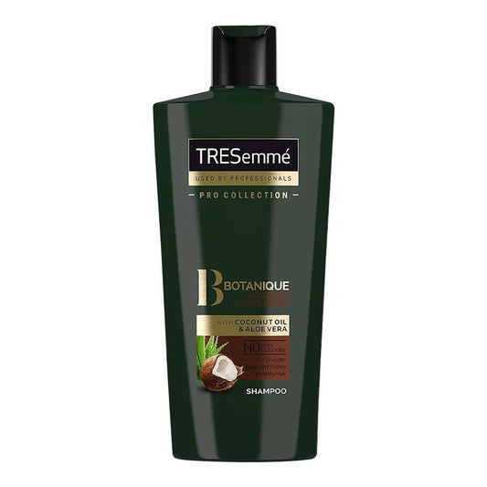Tresemme Botanique Nourish & Replenish Coconut Oil & Aloe Vera Shampoo, For Smooth, Shiny & Visible Healthy Hair, 700ml - Front View