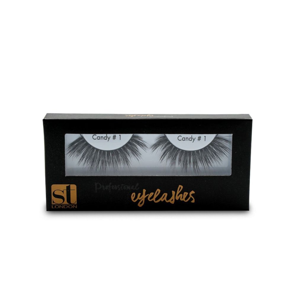 ST London Eyelashes, 01 Candy - Front View