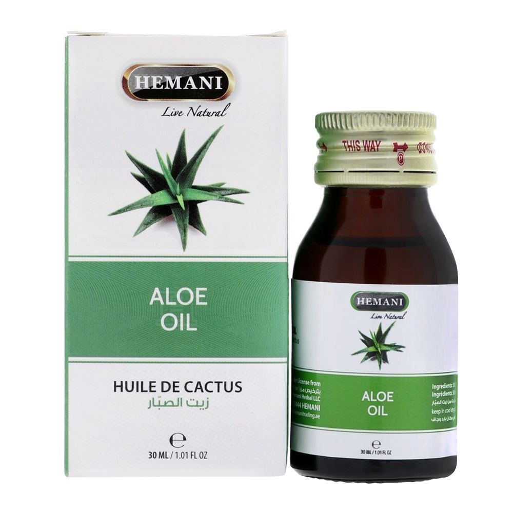 Hemani Aloe Vera Oil 30ml - Front View