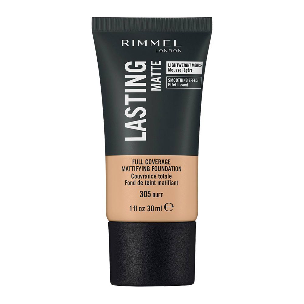 Rimmel Lasting Matte Foundation, 305 Buff - Front View