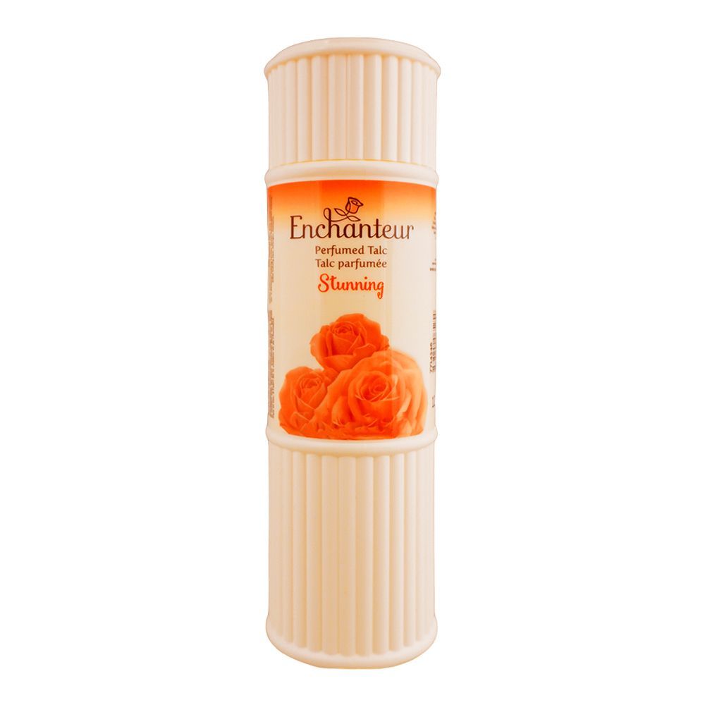 Enchanteur Stunning Perfumed Talcum Powder, 125g - Front View