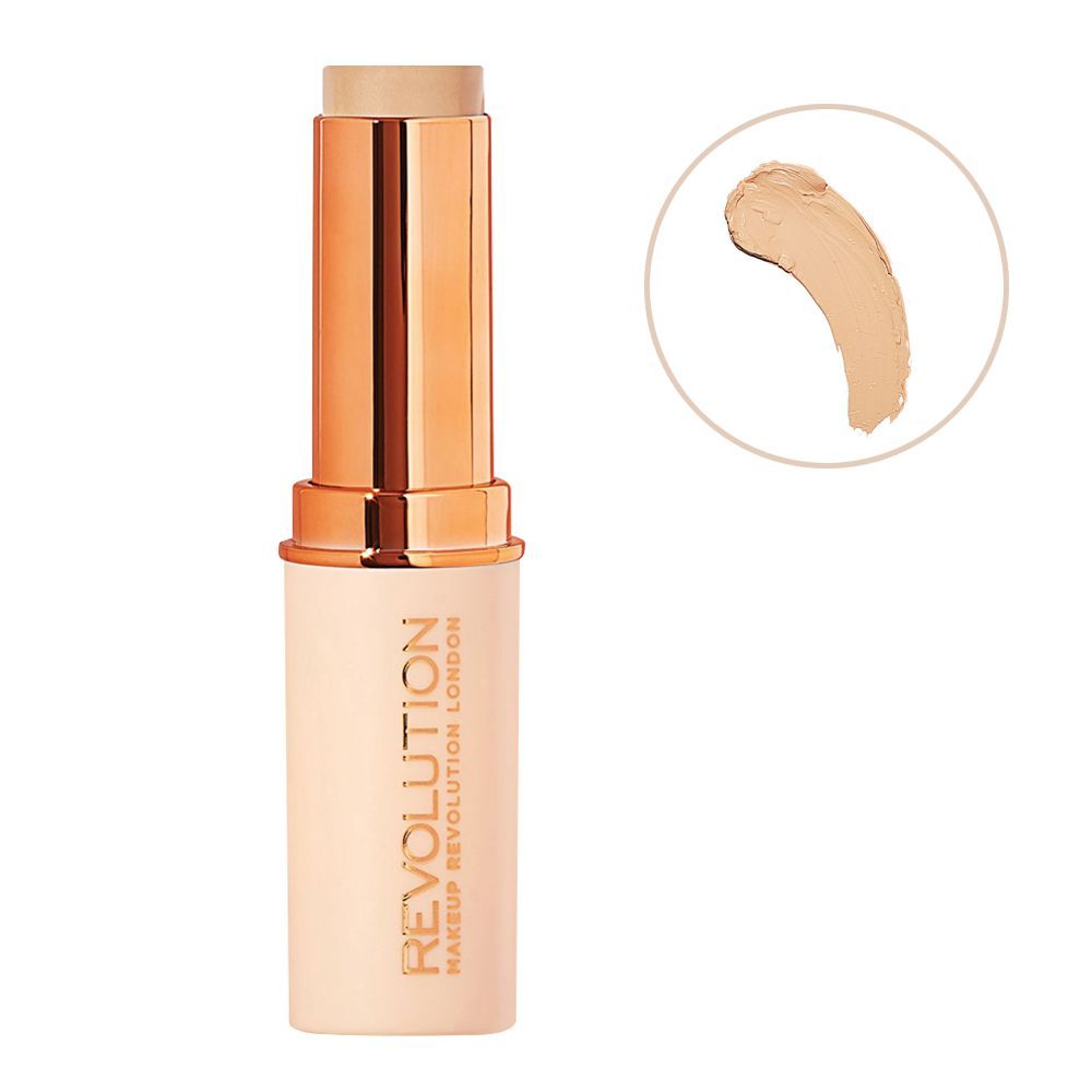 Makeup Revolution Fast Base Stick Foundation, F4 - Front View