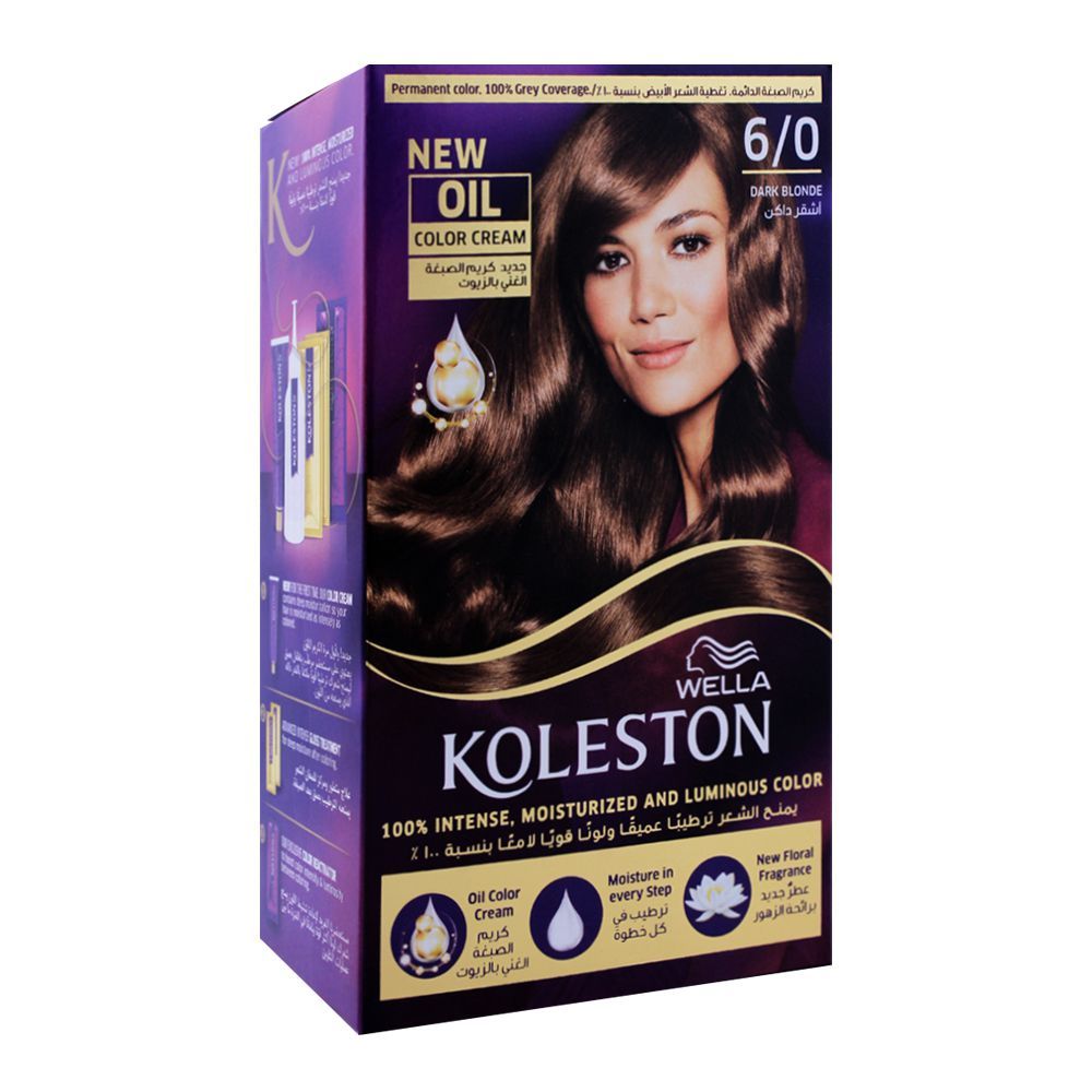 Wella Koleston Color Cream Kit, 6/0 Dark Blonde -  Front View