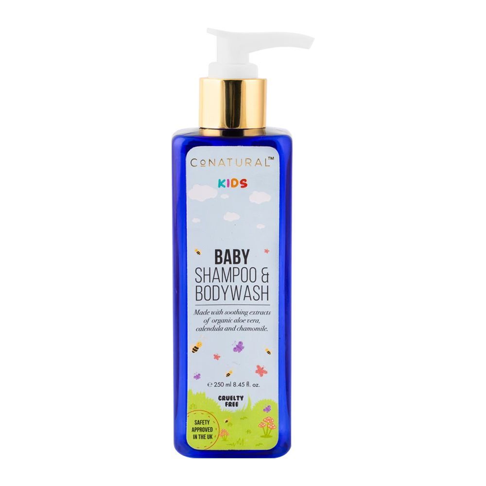 CoNatural Kids Baby Shampoo & Body Wash, 250ml - Front View