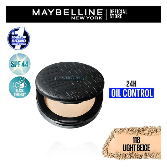 Maybelline New York Fit Me Matte+Poreless Powder, 118 Light Beige - Front View