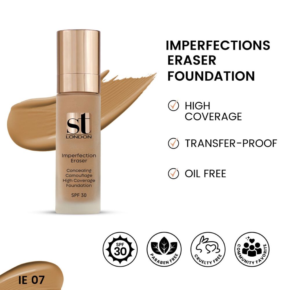 ST London Imperfection Eraser Foundation, Face & Body, JE 007, SPF 15, Concealing Camouflage - Front View