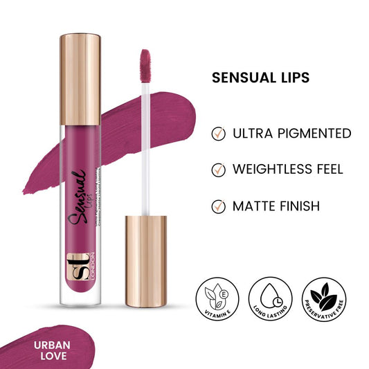 ST London Sensual Lips Lip Gloss, Urban Love - Front View