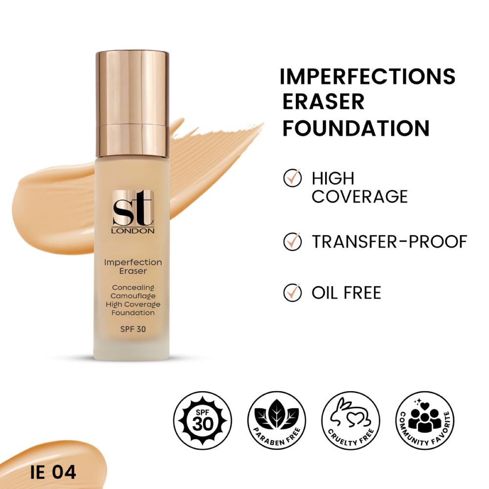 ST London Imperfection Eraser Face & Body Foundation, SPF 15, JE04 - Front View