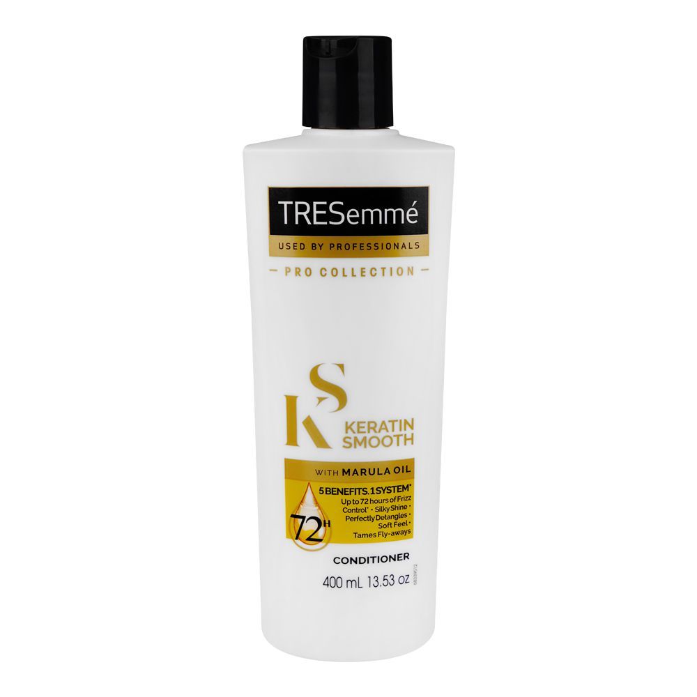 Tresemme Keratin Smooth Conditioner With Marula Oil, For All Hair Types, 400ml - Front View