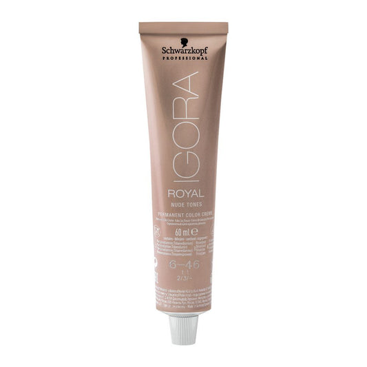 Schwarzkopf Igora Royal Nude Tones Hair Colour, 6-46 Dark Blonde Beige Chocolate -  Front View