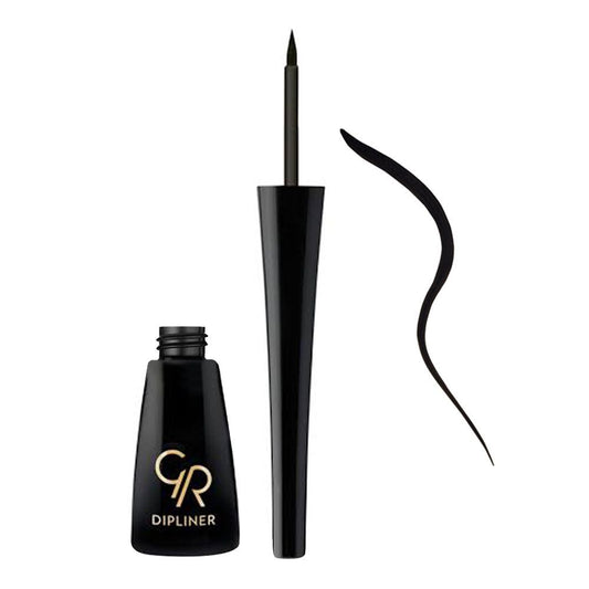 Golden Rose Liquid Eyeliner Dipliner, Black - Front View
