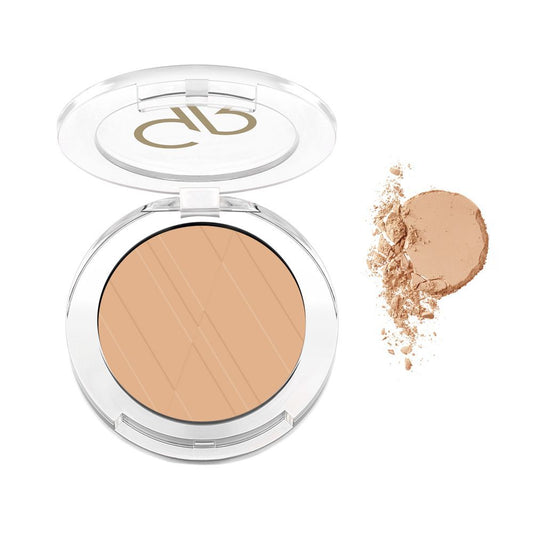 Golden Rose Pressed Powder SPF 15, 110 Soft Caramel, Vitamin A + E, Paraben Free - Front View