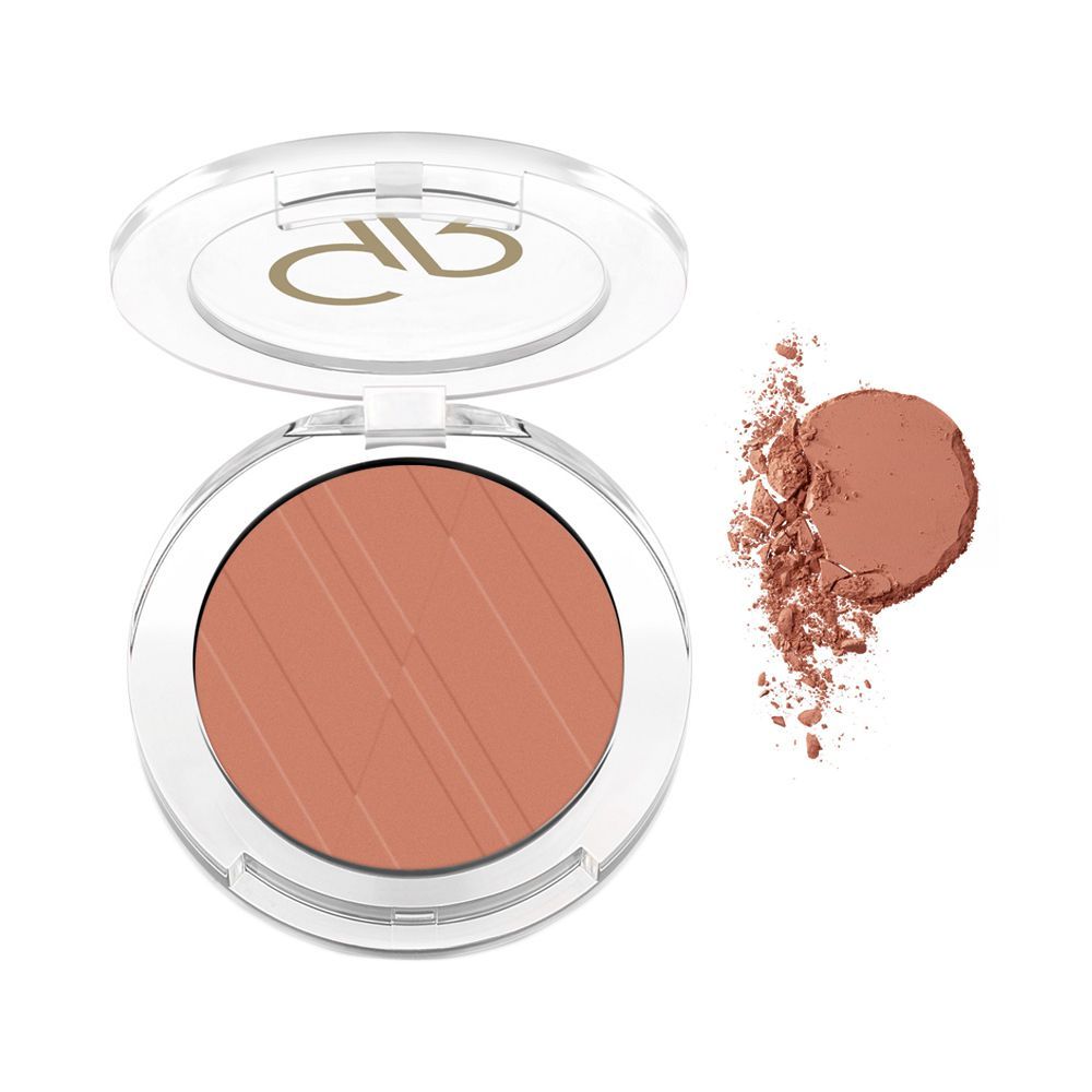 Golden Rose Powder Blush, Soft & Silky, 10 Peach Glaze - Front View