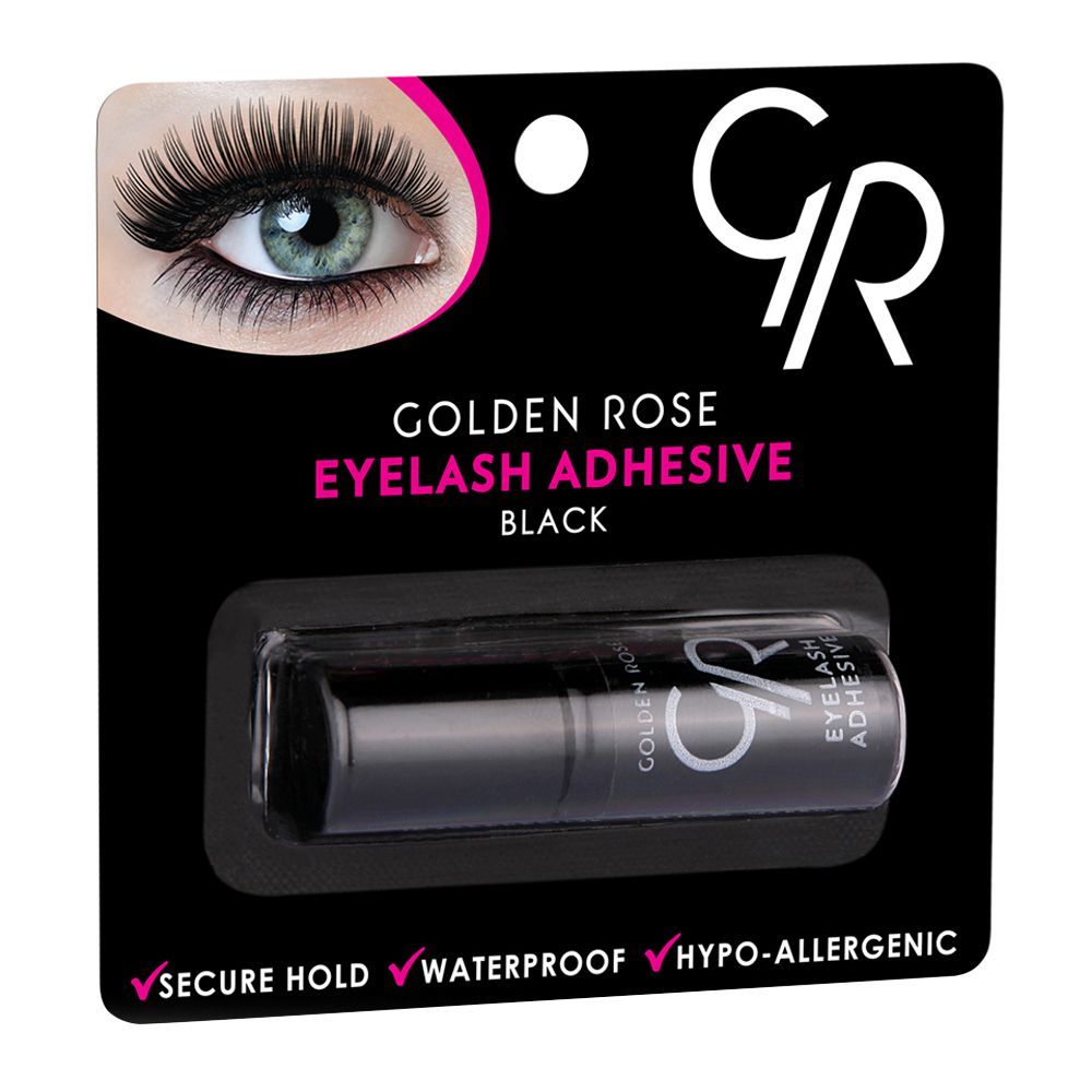 Golden Rose Eyelash Adhesive, Black - Front View
