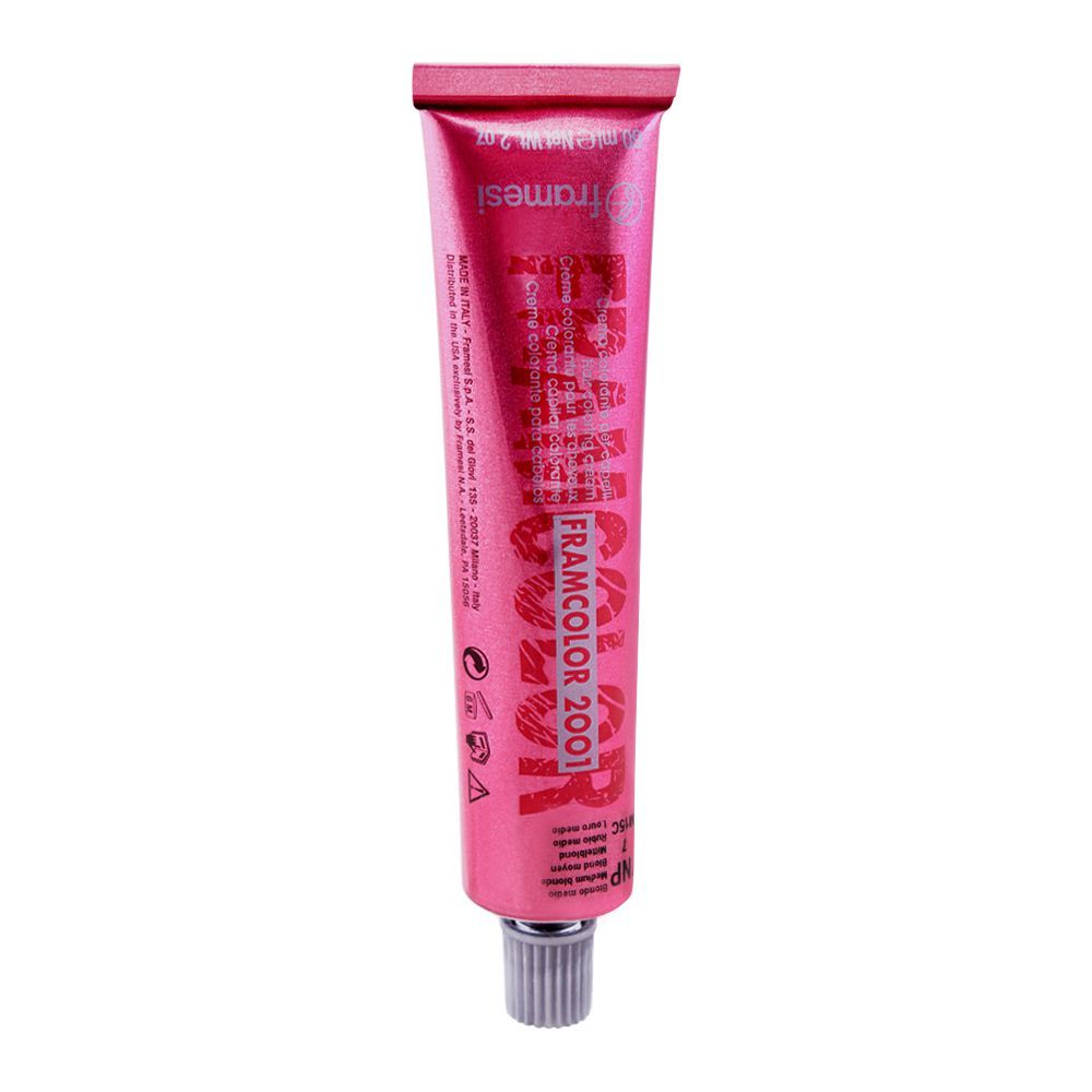 Buy Framesi Framcolor 2001 Hair Colouring Cream, 7NP Medium Blonde ...