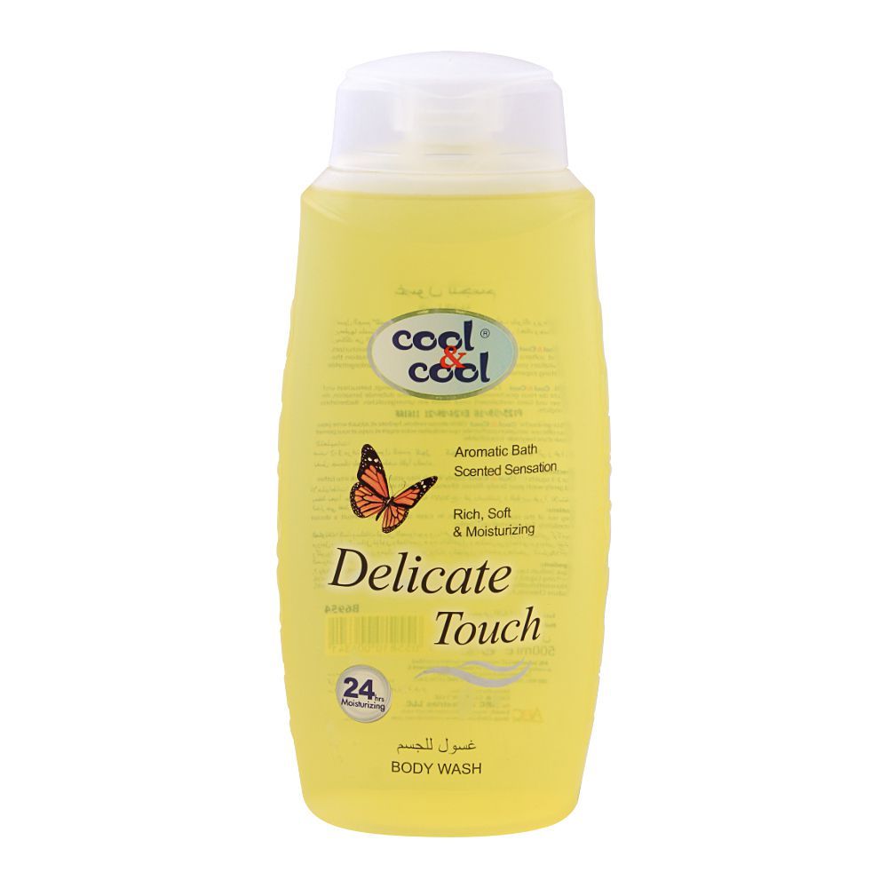 Cool & Cool Delicate Touch Body Wash, 500ml - Front View
