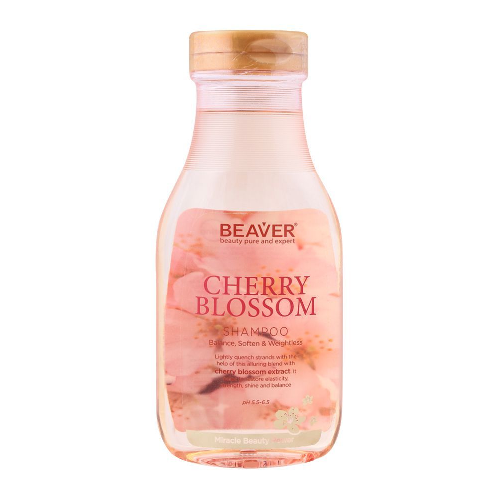 Beaver Cherry Blossom Miracle Beauty Power Shampoo, 350ml - Front View