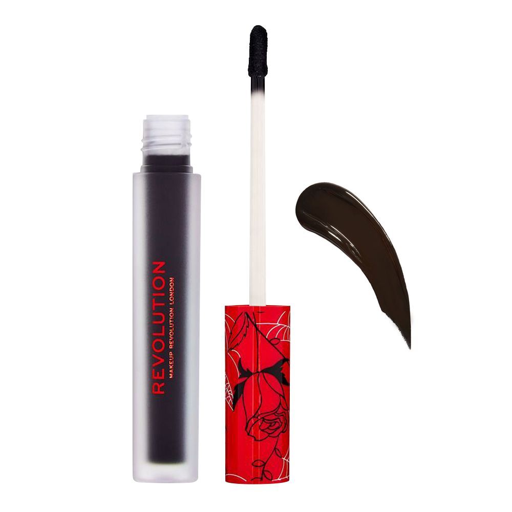 Makeup Revolution Vinyl Liquid Lipstick, Nightmare - Front View