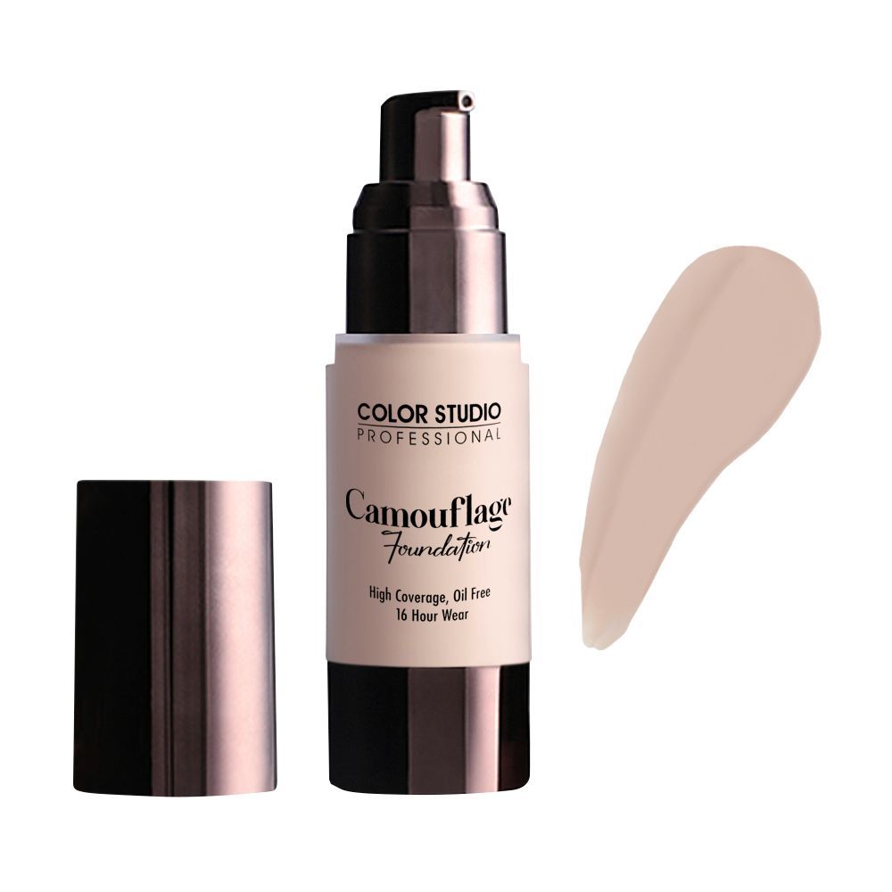 Color Studio Camouflage Foundation, High Coverage, Oil Free, C10 - Front View