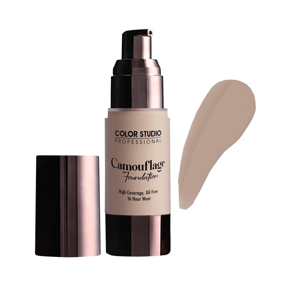 Color Studio Camouflage Foundation, High Coverage, Oil Free, W30 - Front View