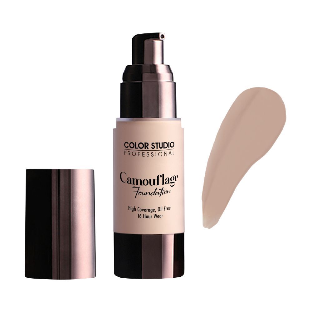 Color Studio Camouflage Foundation, High Coverage, Oil Free, N15 - Front View