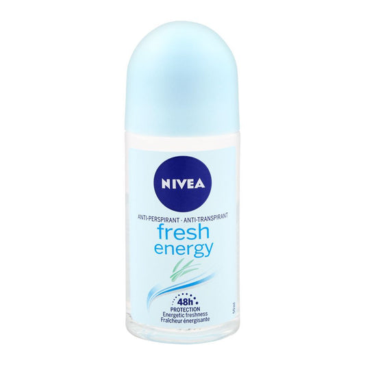 Nivea 48H Fresh Energy Anti-Perspirant Roll On Deodorant, For Women, 50ml - Front View