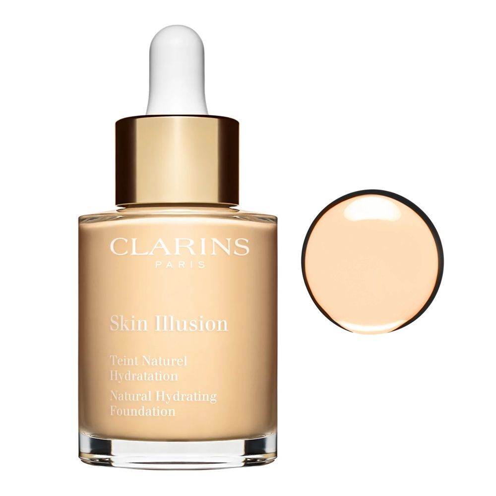 Clarins Paris Skin Illusion Natural Hydrating Foundation, SPF 15, 100.5 Cream - Front View