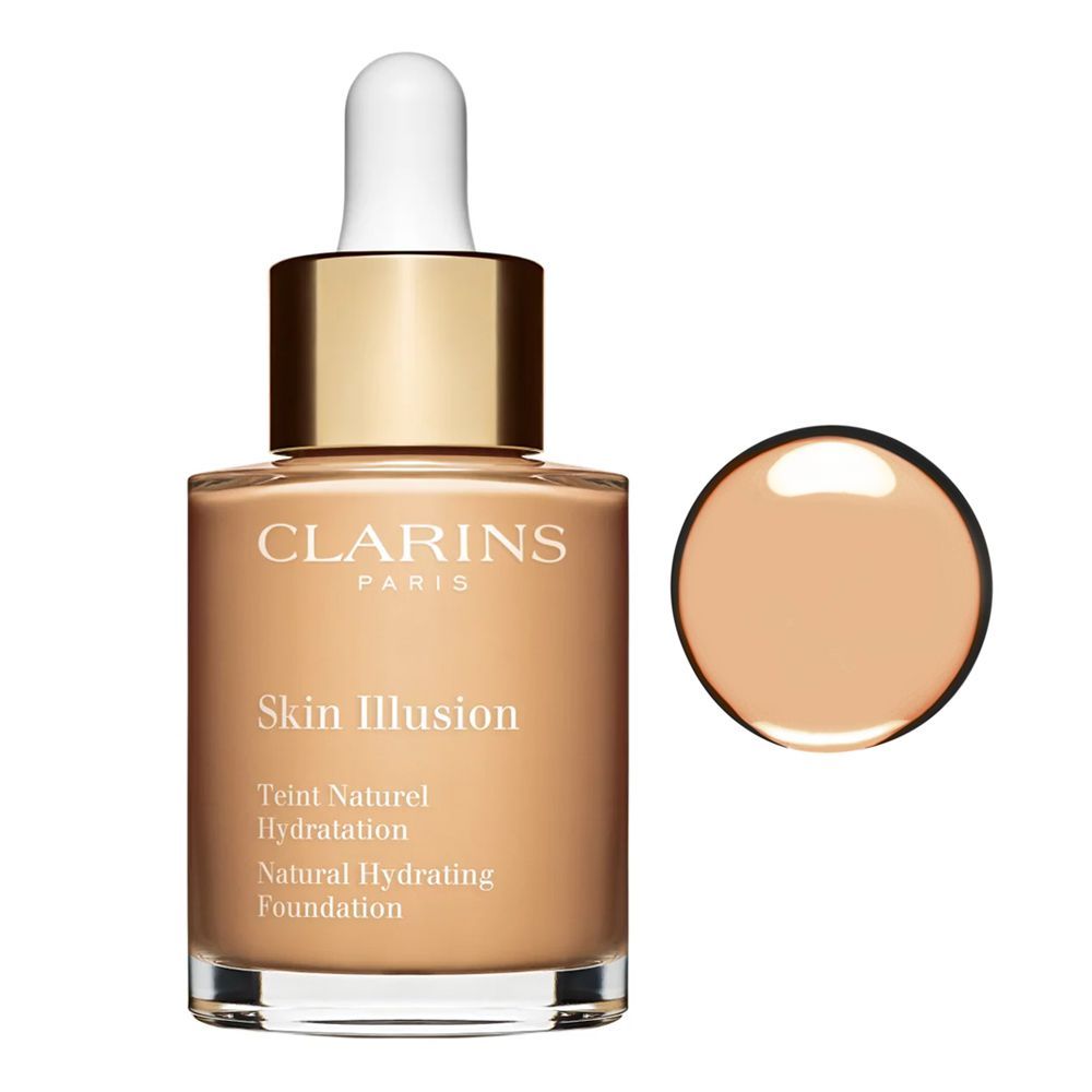 Clarins Paris Skin Illusion Natural Hydrating Foundation, SPF 15, 106 Vanilla - Front View