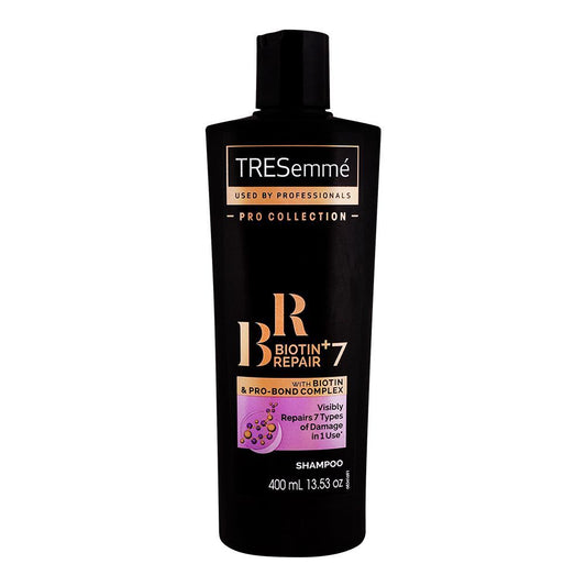 Tresemme Pro Collection Shampoo, Biotin Repair With Pro Bond Complex, 400ml - Front View