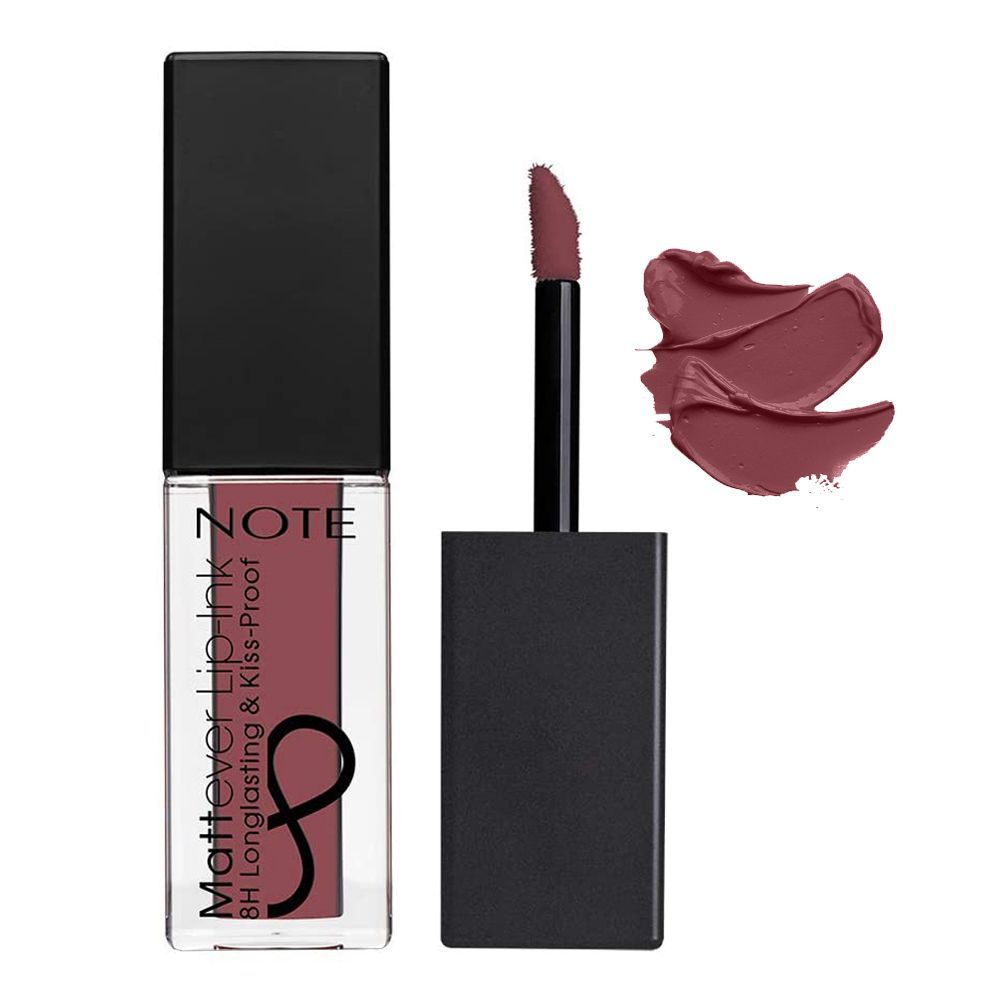 J. Note Mattever Lip Ink, Long Lasting, 07 Mauve On - Front View