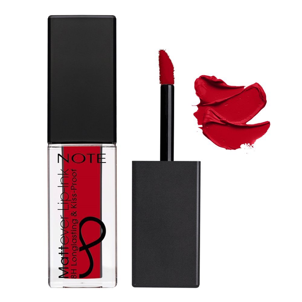 J. Note Mattever Lip Ink, Long Lasting, 14 Unpredictable Red - Front View