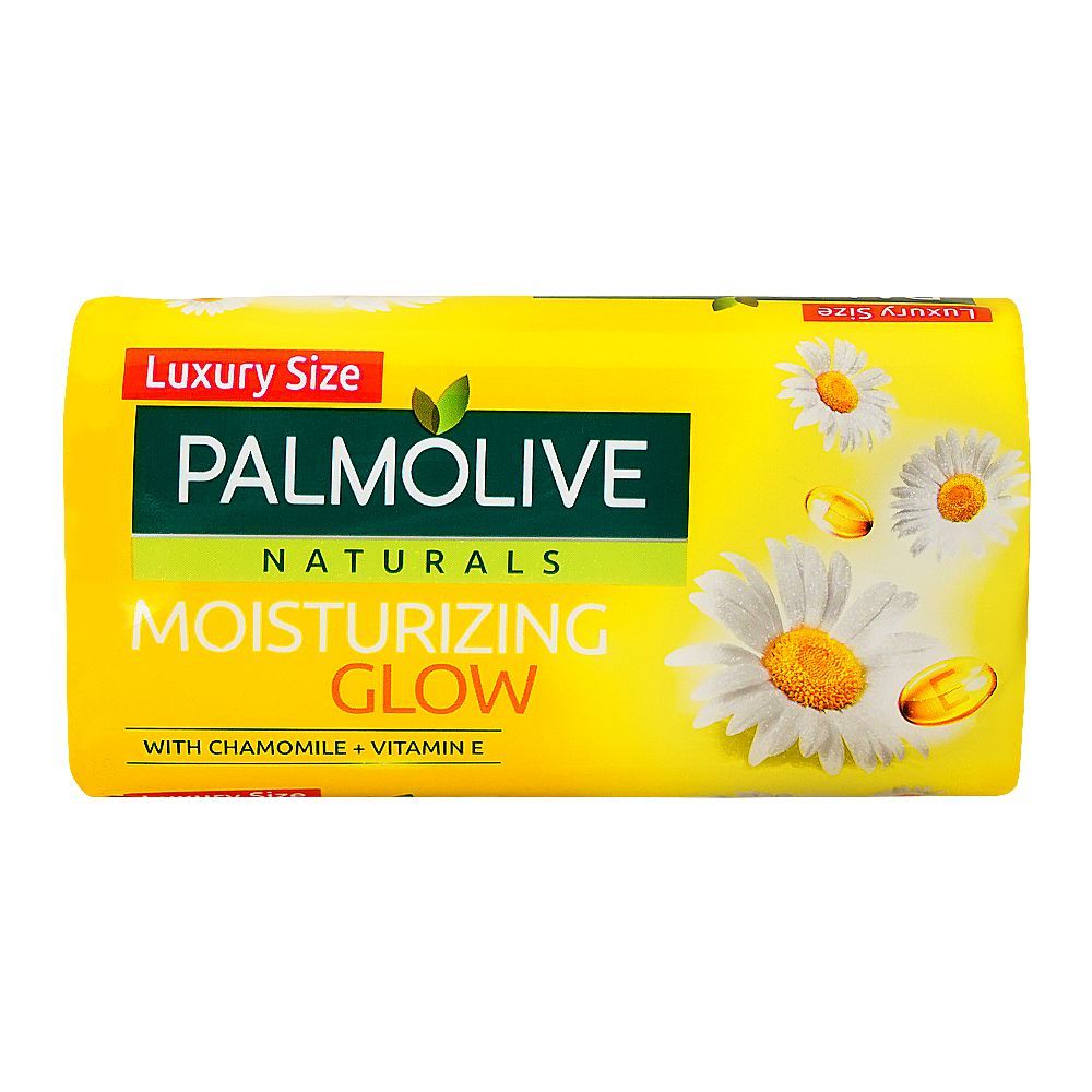 Palmolive Naturals Moisturizing Glow Chamomile Soap, 165g - Front View