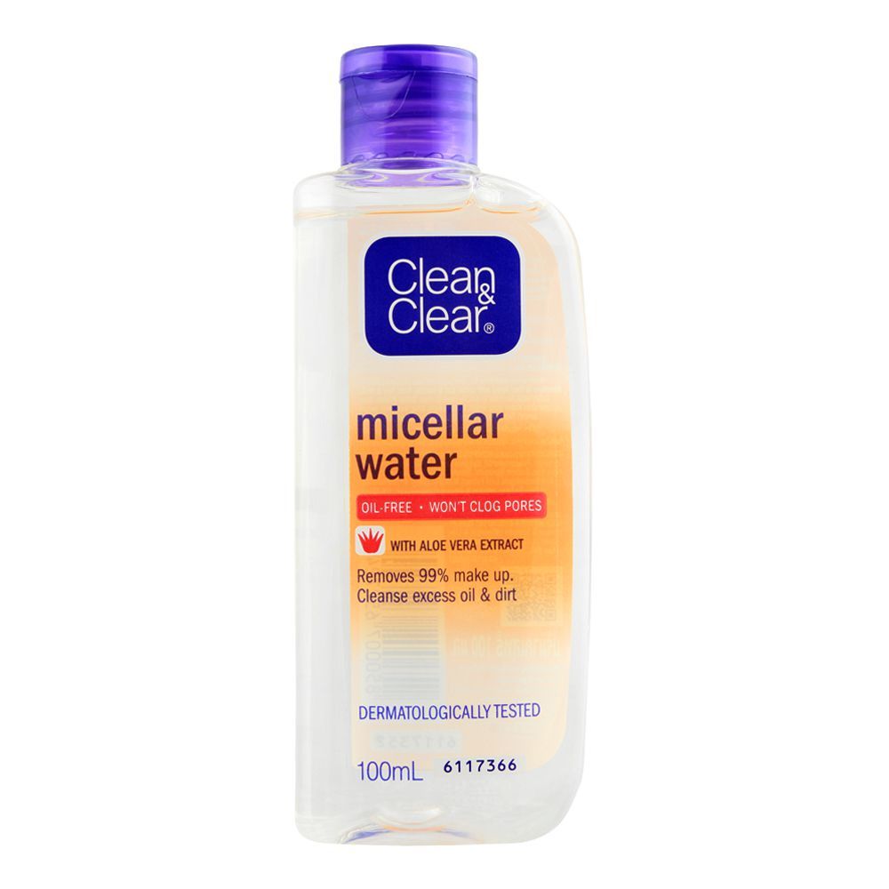 Clean & Clear Oil Free Micellar Water, 100ml - Front View