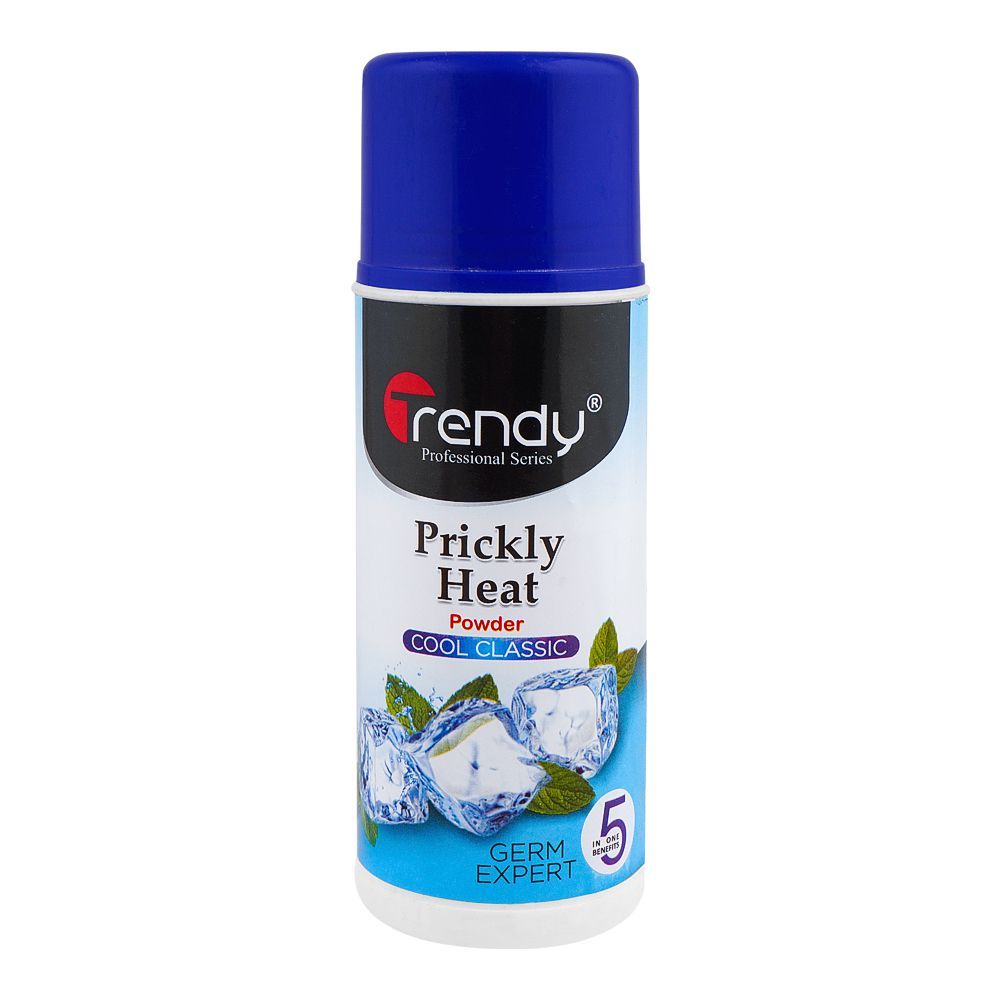Trendy Cool Classic Prickly Heat Powder, 150g, TD-227 - Front View