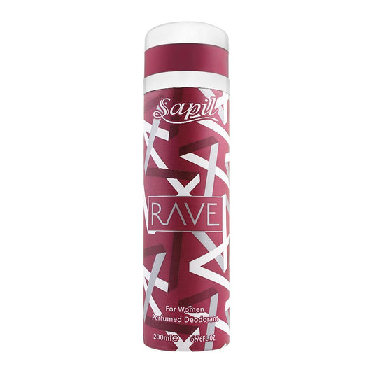 Sapil Rave For Women Perfumed Deodorant Spray, 200ml - Front View