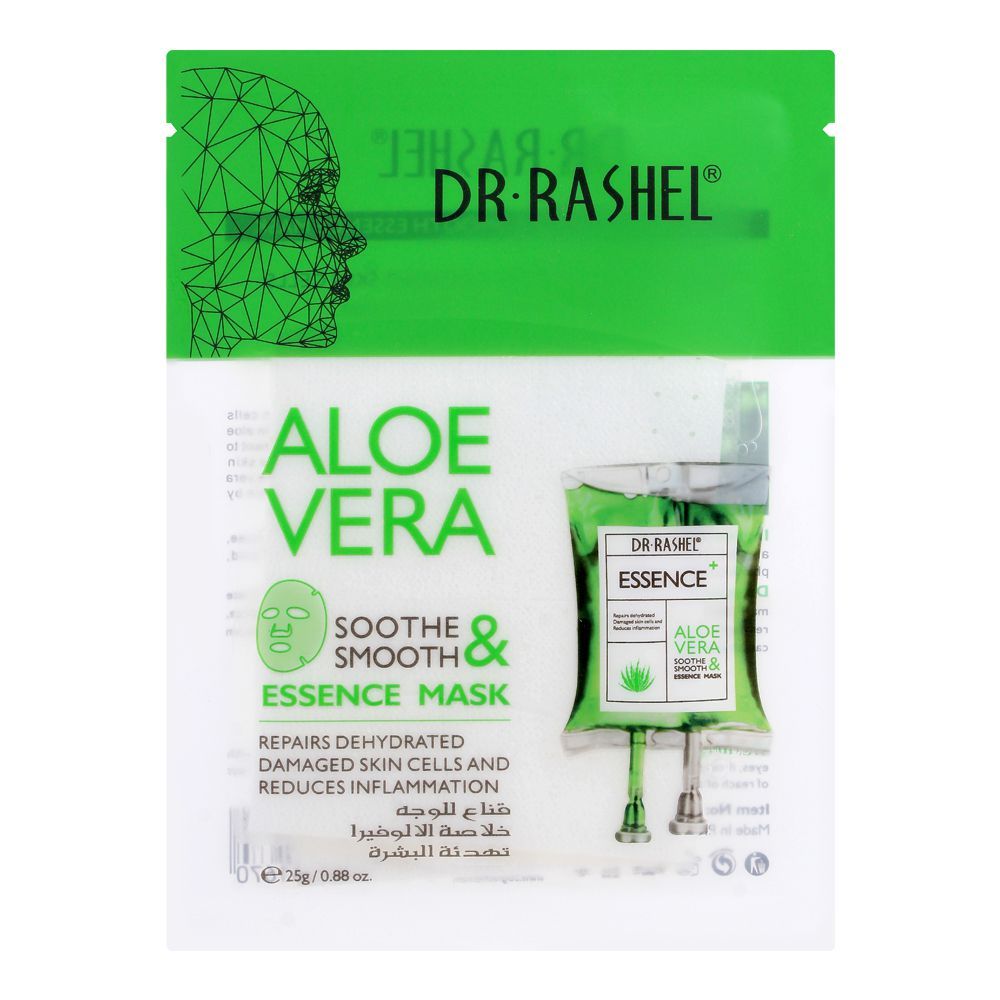 Dr. Rashel Aloe Vera Soothe & Smooth Essence Mask, 25g - Front View