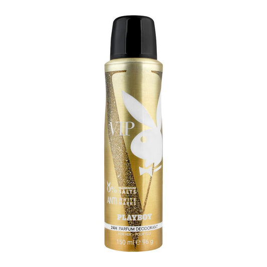 Playboy VIP Anti-White Marks Deodorant Spray, For Women, 150ml - Front View