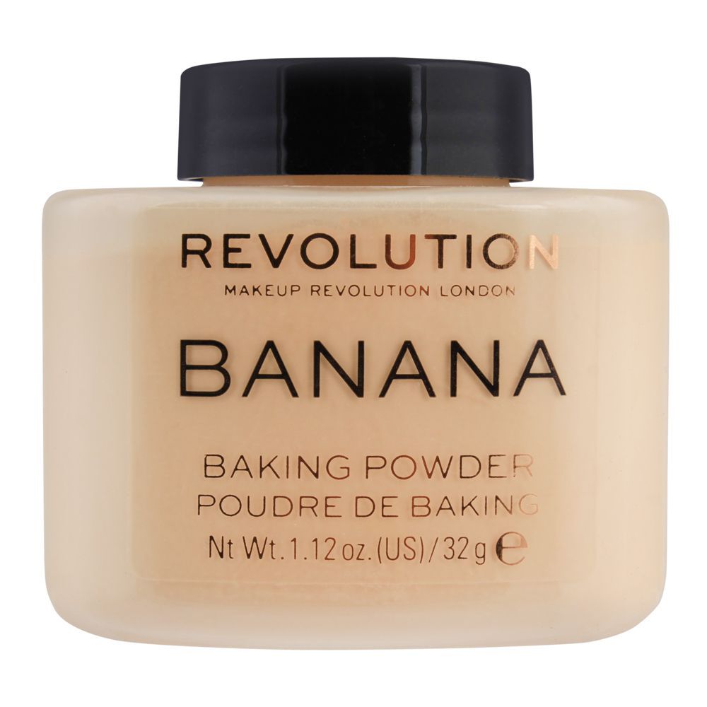 Makeup Revolution Banana Baking Powder, 32g - Front View