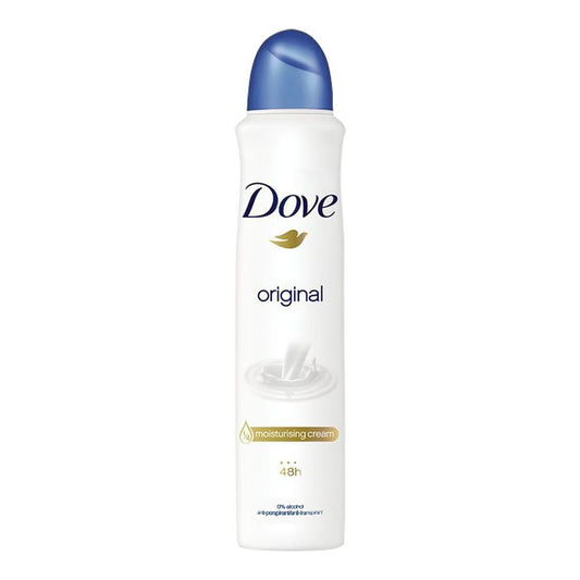 Dove 48H Original Deodorant Spray, For Women, 0% Alcohol, 250ml - Front View