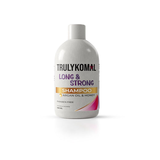Truly Komal MagicGrow Long & Strong Argan Oil & Honey Shampoo, 400ml - Front View