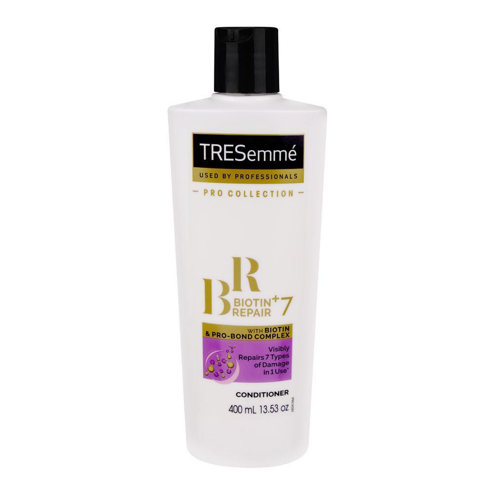 Tresemme Biotin Repair 7 Conditioner, For Damaged Hair, 400ml - Front View