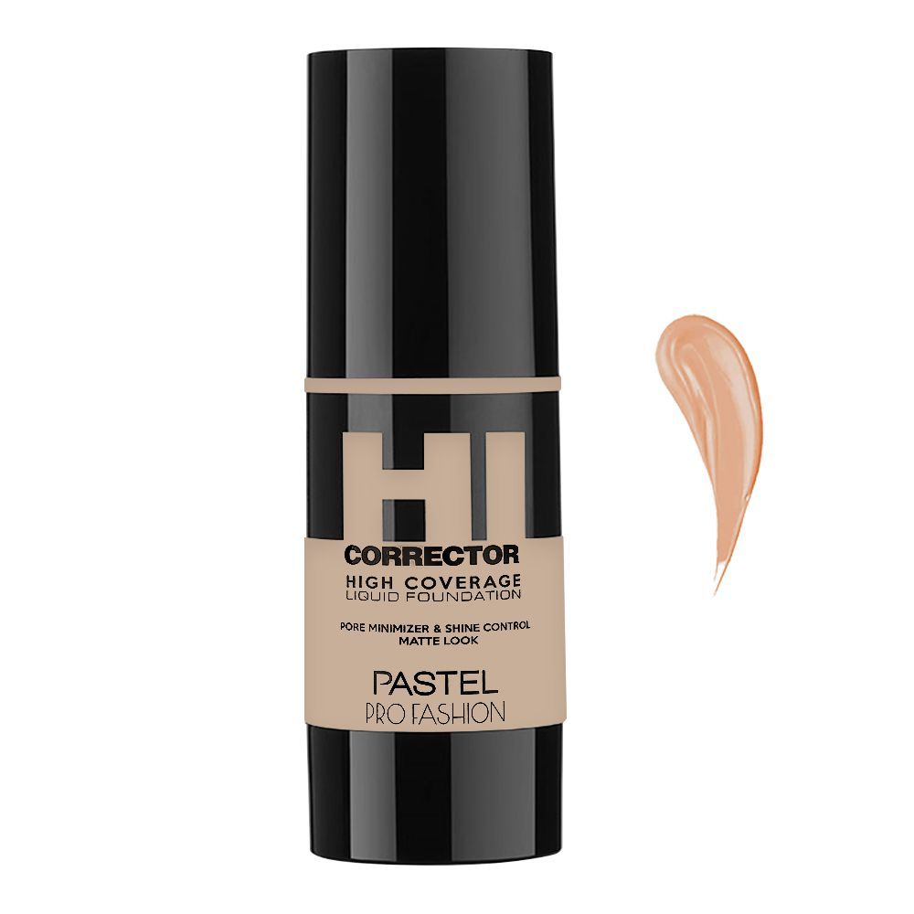 Pastel Pro Fashion HI Corrector High Coverage Liquid Foundation, 404 - Front View