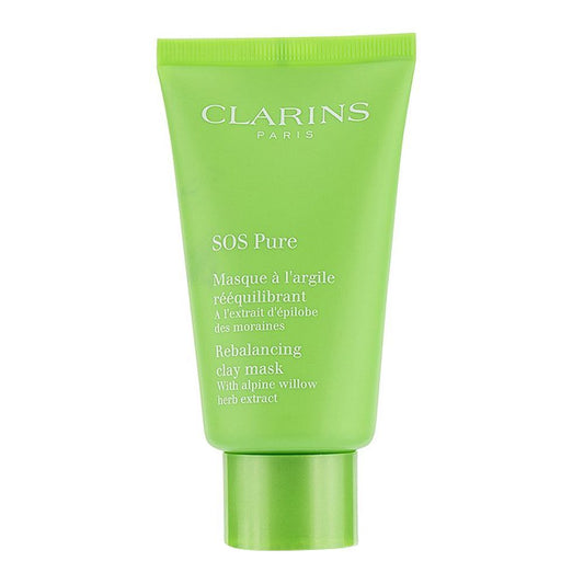 Clarins Paris SOS Pure Rebalancing Clay Face Mask, With Alpine Willow Herb Extract, 75ml - Front View