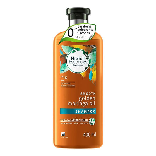 Herbal Essences Bio Renew Smooth Golden Moringa Oil Shampoo, Paraben Free, 400ml - Front View