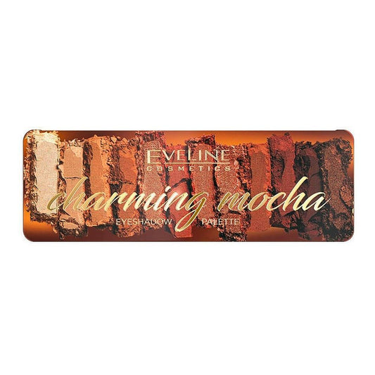 Eveline Charming Mocha Eyeshadow Palette, 12 Shades - Front View