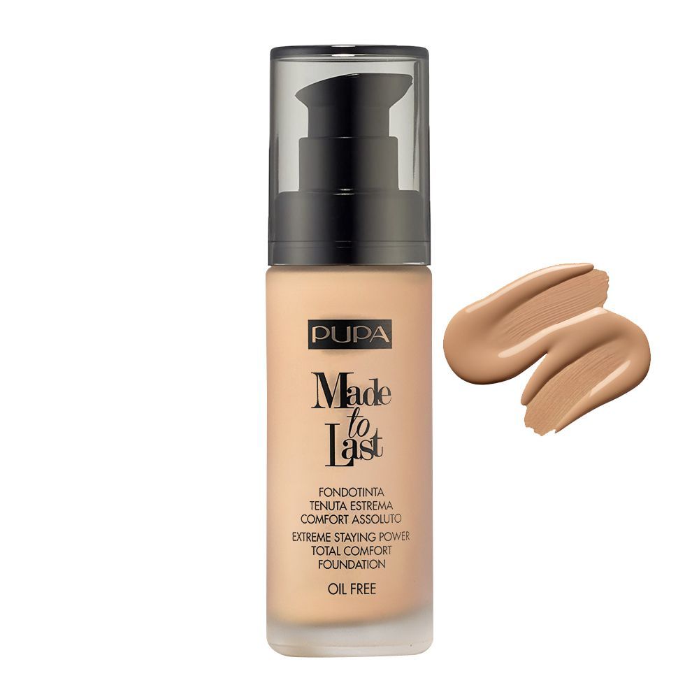 Pupa Milano Made To Last Extreme Styling Power Total Comfort Foundation, Oil Free, 040 - Front View