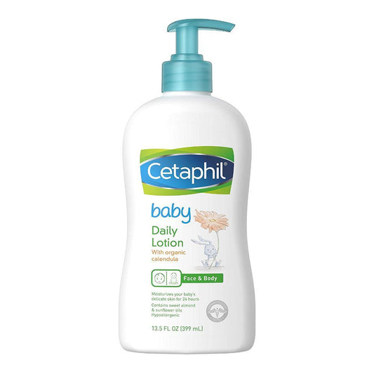 Cetaphil Baby Organic Calendula Daily Face & Body Lotion, 399ml -  Front View